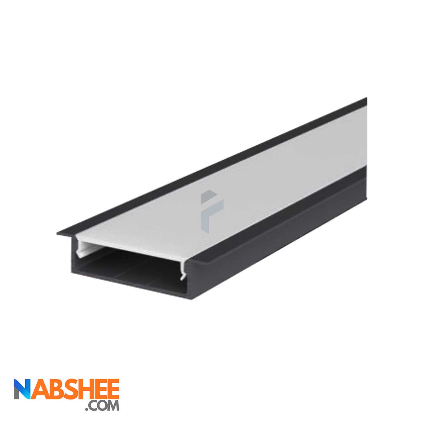 پروفیل نور خطی آلومینیومی 4/5 سانتی کنافی کد LK4B مشکی + دیفیوزر رایگان