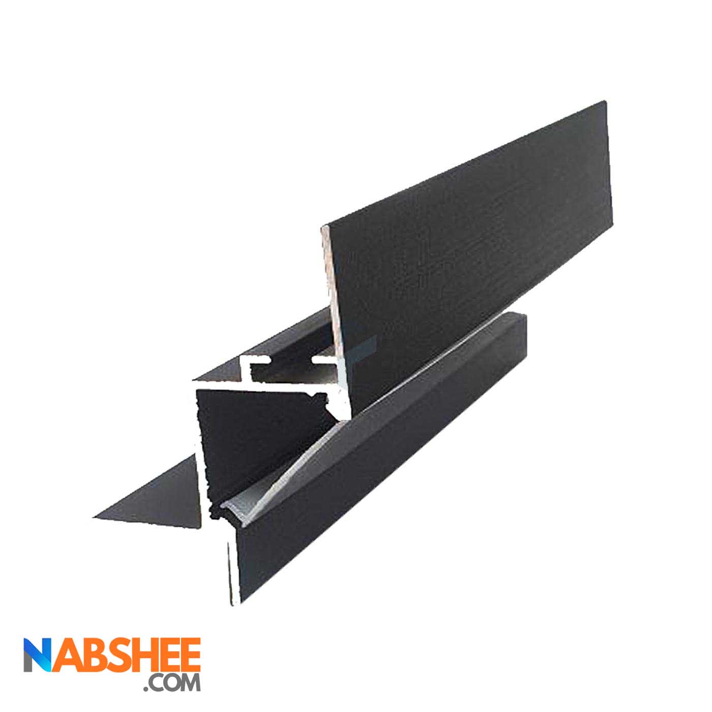 پروفیل نور خطی آلومینیومی مخفی کنج کناف قوس دار کد LK7B مشکی