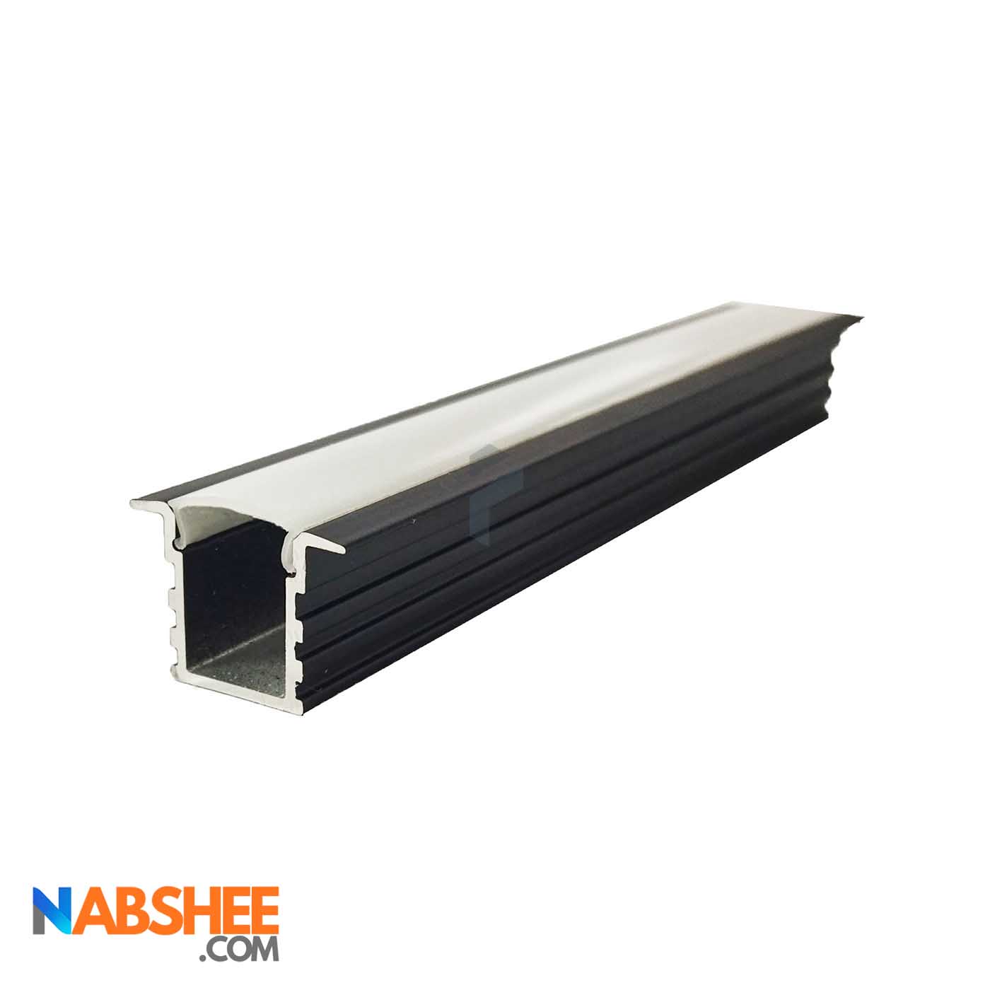 پروفیل نور خطی آلومینیومی کنج کد L21B مشکی + دیفیوزر رایگان